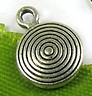 Pendentifs / breloques rond cerclé