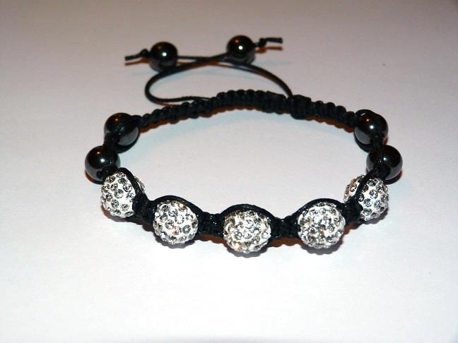 Shamballa perles blanches