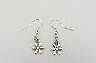 Boucles d'oreilles fleur lisse