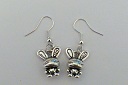 Boucles d'oreilles lapin rigolo