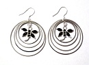 Boucles d'oreilles libellules noires