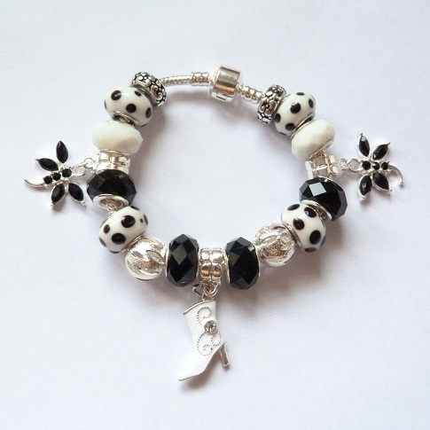 Bracelet fantaisie noir & blanc