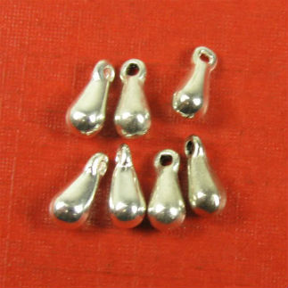 Perles breloques goutte d'eau métal