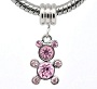 Breloque / Pendant ours strass