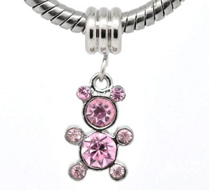 Breloque / Pendant ours strass