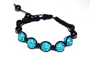 Bracelet macramé turquoise clair